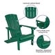 preview thumbnail 3 of 6, Outdoor All-Weather Poly Resin Wood Adirondack Chair - 29.5"W x 33.5"D x 35"H