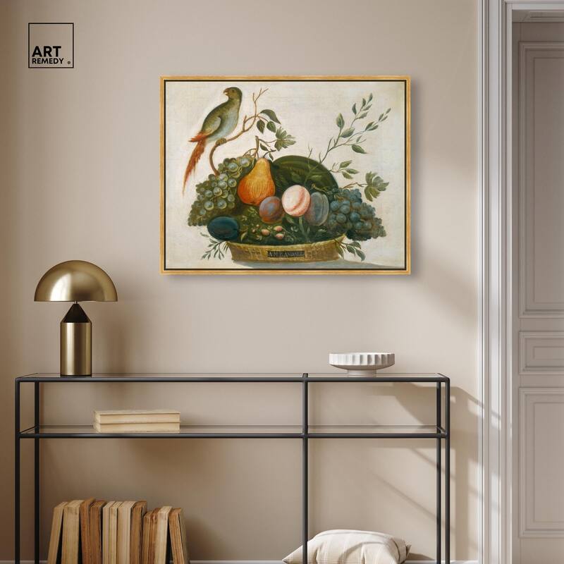 Randall Fruit with Parrot 1777 Canvas by Art Remedy