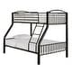 preview thumbnail 61 of 64, Calexico VersaFlex Metal Bunk Bed by iNSPIRE Q Junior Twin over Full - Black