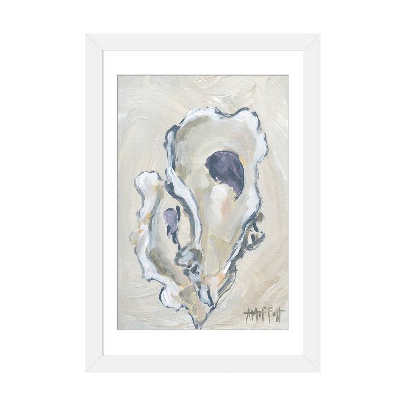 iCanvas "Beige Oyster II" by April Moffatt - White - 24x16x1