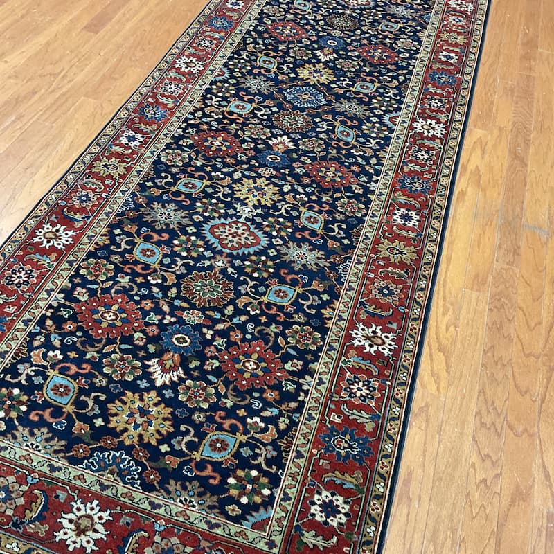 HERAT ORIENTAL Hand-knotted 4' x 12' Indo Mahal Wool Runner - 4' x 12'