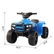 preview thumbnail 8 of 7, Kids Electric ATV Quad Ride On Car Toy ,Equipped with a stable 6V motor- Blue