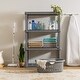 preview thumbnail 3 of 5, IRIS USA® Plastic Rack Shelf - Elephant Gray