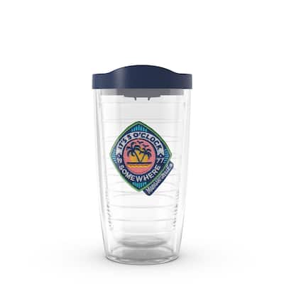 Tervis Margaritaville 5 O'Clock Palm Made in USA Double Walled Insulated Travel Tumbler, Classic