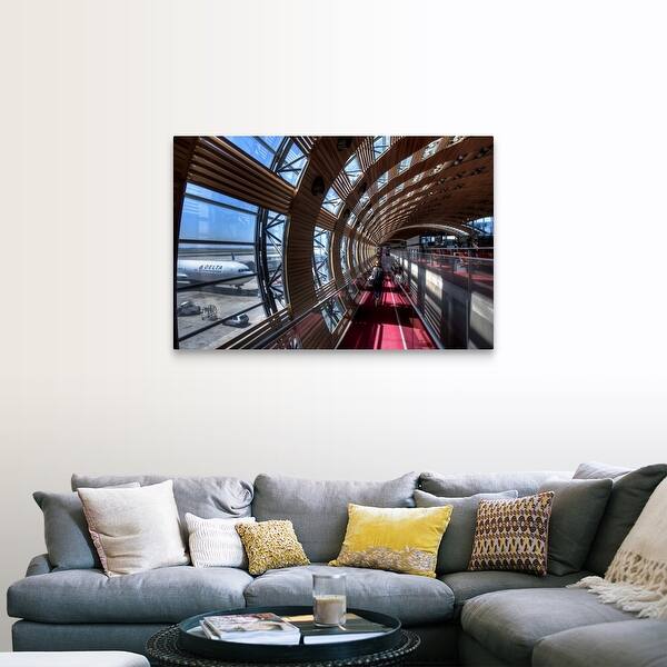 Shop Airport Hallway In Paris France Canvas Wall Art