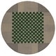 preview thumbnail 12 of 42, SAFAVIEH Handmade Genre Gunbritt Checkered Wool Rug 6' Round - Grey/Green
