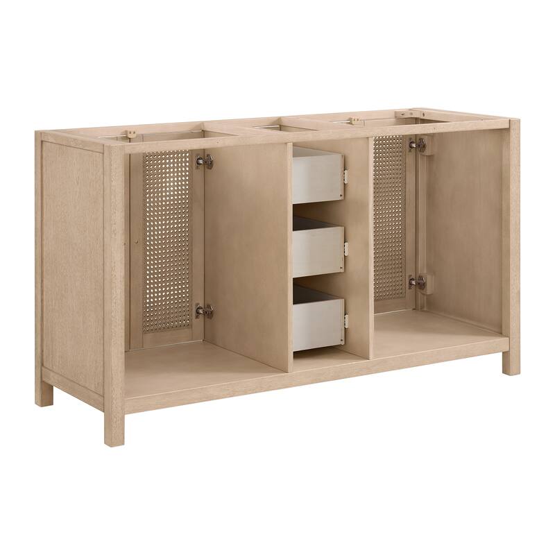Alaterre Furniture Lucca 60in Bathroom Vanity - Cabinet Only