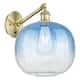 Option Antique Brass / Sapphire Blue