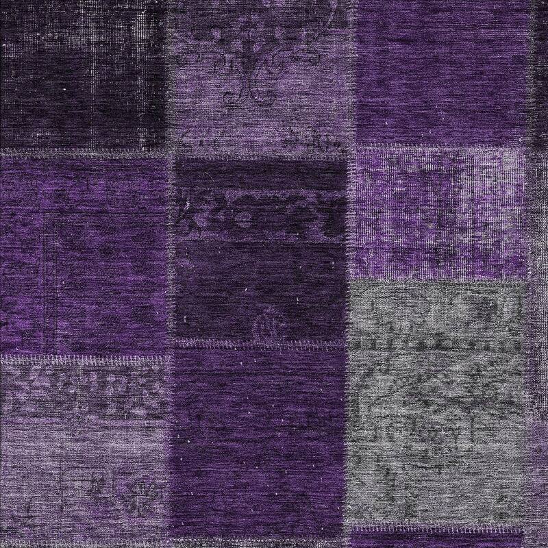 HomeRoots Patchwork Transitional Rectangle Outdoor Rug