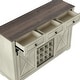 preview thumbnail 11 of 23, 54" Farm Style Wood Buffet Bar Cabinet w/Wine & Glass Rack