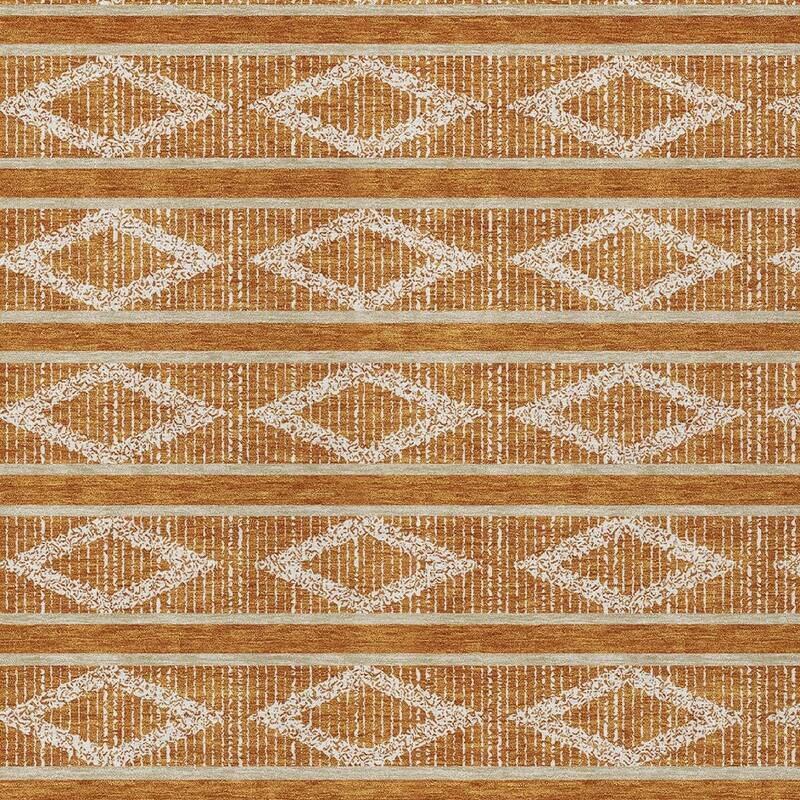 HomeRoots Geometric Transitional Rectangle Outdoor Rug