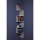 preview thumbnail 9 of 14, Danya B. Decorative 5-Tier Corner Floating Wall Mount Shelving Unit