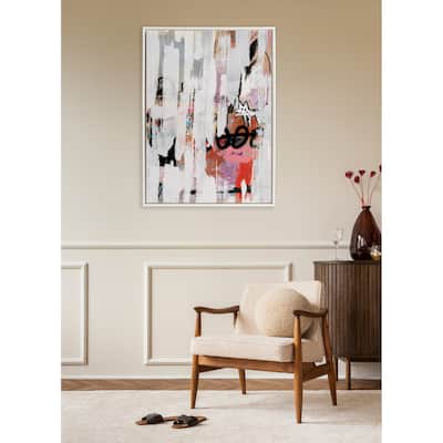 Kate and Laurel Sylvie Beaded Street Art Framed Canvas by Nikki Chu