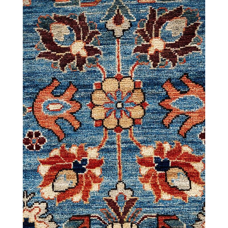 Serapi One-of-a-Kind Hand-Knotted Area Rug - Light Blue, 8' 1" x 10' 1" - 8' 1" x 10' 1"