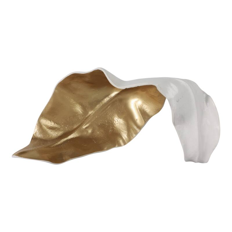 Metal Sculpture Abstract Glam Design and Textured Organic Silhouette