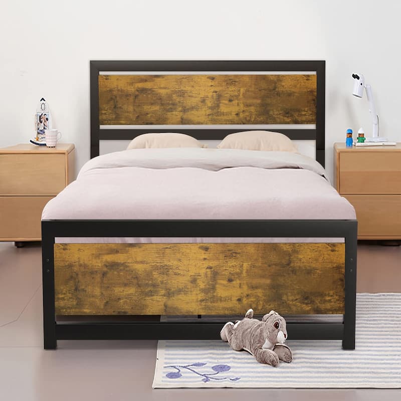 Full/Twin/ Queen/ King Metal Platform Bed Frame