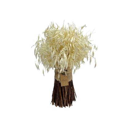 Bunch of Grassy Artificial Plant - 11.75" - Cream