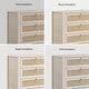 preview thumbnail 14 of 37, Set of 2 Farmhouse Style Nightstands with 3 Drawers