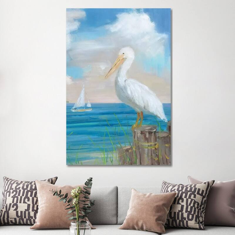 iCanvas "Pelican View II" by Sally Swatland Canvas Print