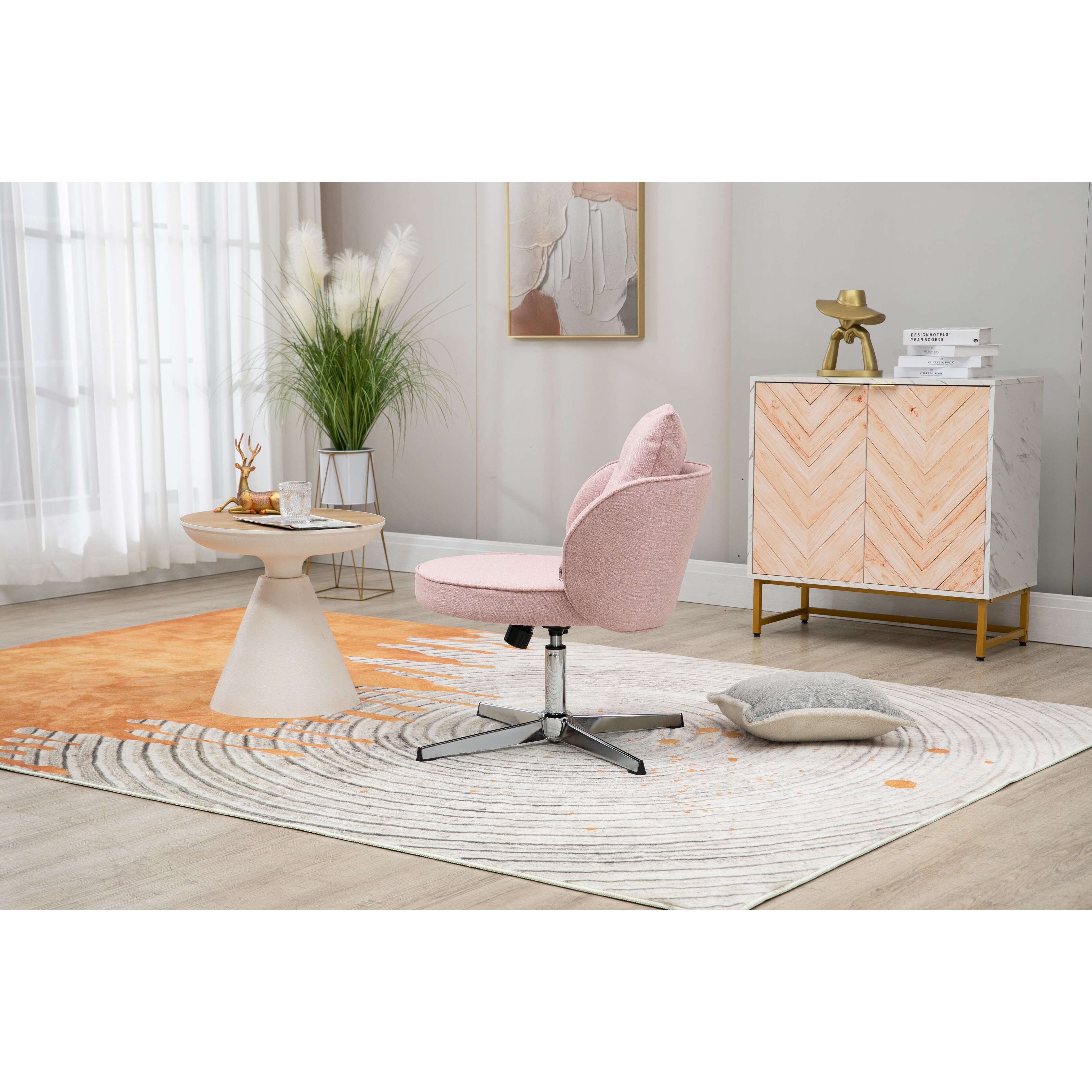 Blush colored desk chair shop