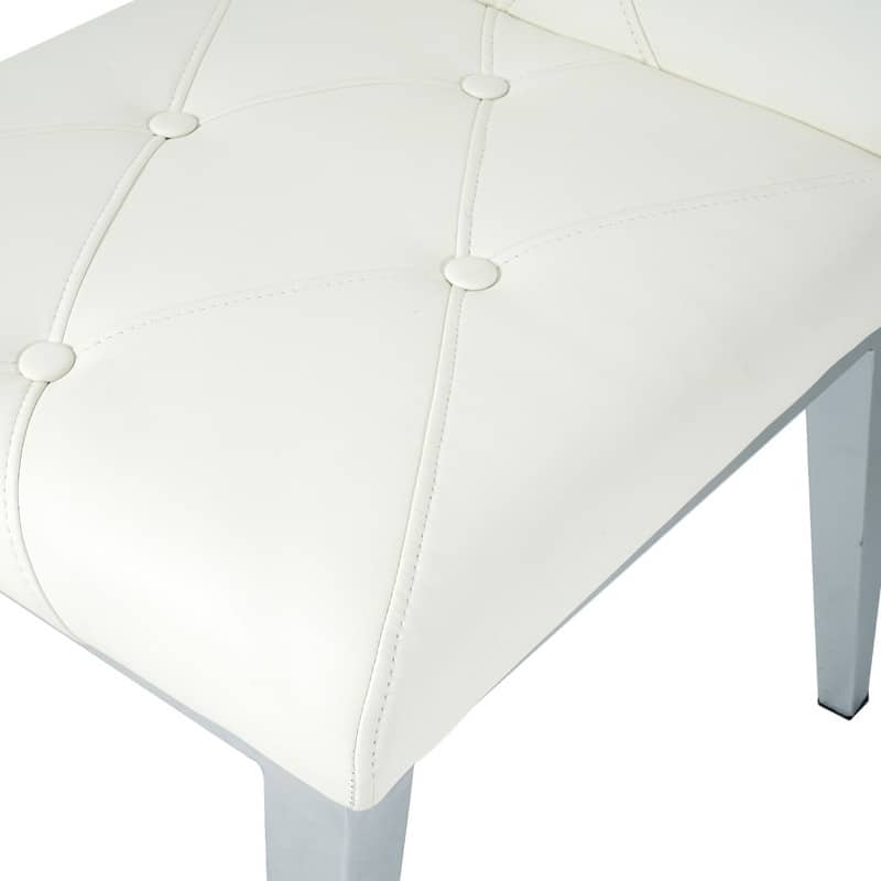 Modern/Luxury PU Leather Dining Chairs Set of 2