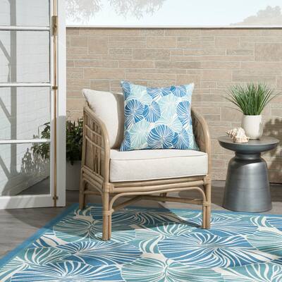 Waverly Sun N' Shade Tropical Abstract Indoor/Outdoor Throw Pillow