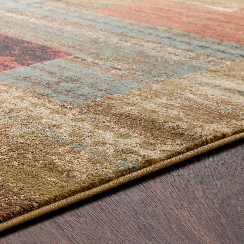 Livabliss Colma Color Block Multicolor Area Rug