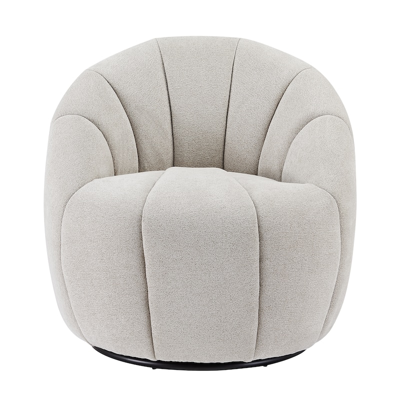Art Leon Modern Swivel Barrel Chair