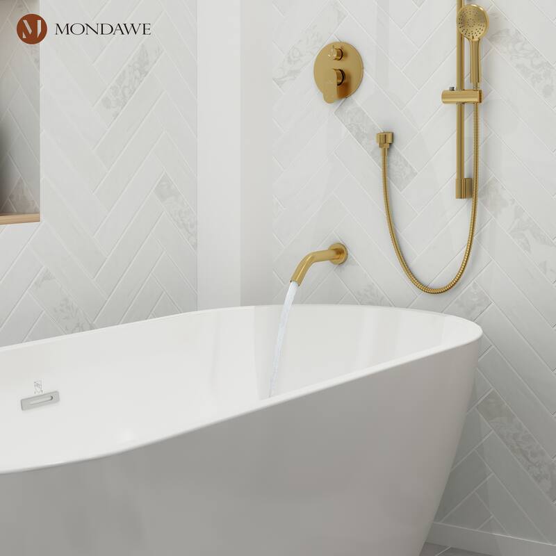 Retro Series 9 in. Rain Wall Mount Dual Shower Heads with 1.8 GPM