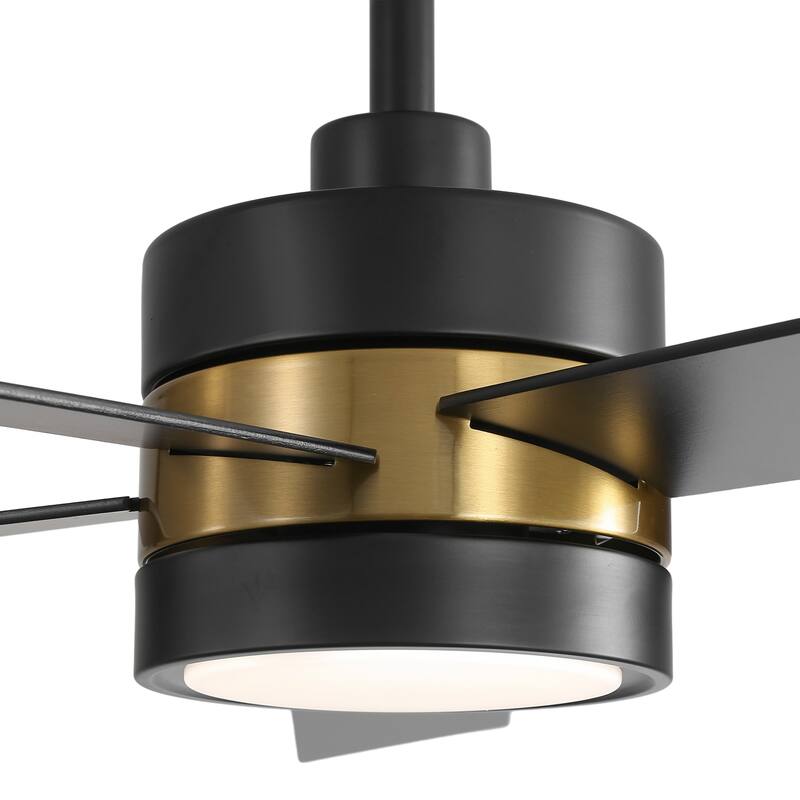 52 in. Integrated LED Indoor Ceiling Fans with Light and Remote Control Included