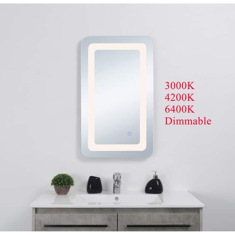 Indigo Home 27in x 30in soft edge LED mirror
