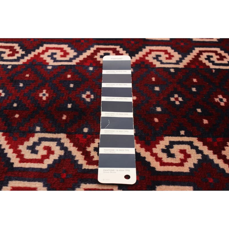 ECARPETGALLERY Hand-knotted Teimani Navy Wool Rug - 2'10 x 4'3