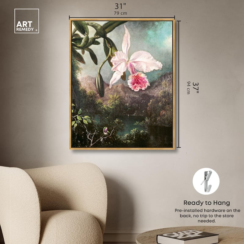 Orchid Blossoms 1873 Canvas by Art Remedy
