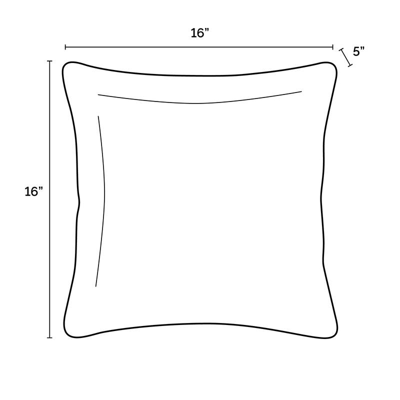 ARDEN earthFIBER Outdoor Toss Pillow, Set of 2, 16 x 16