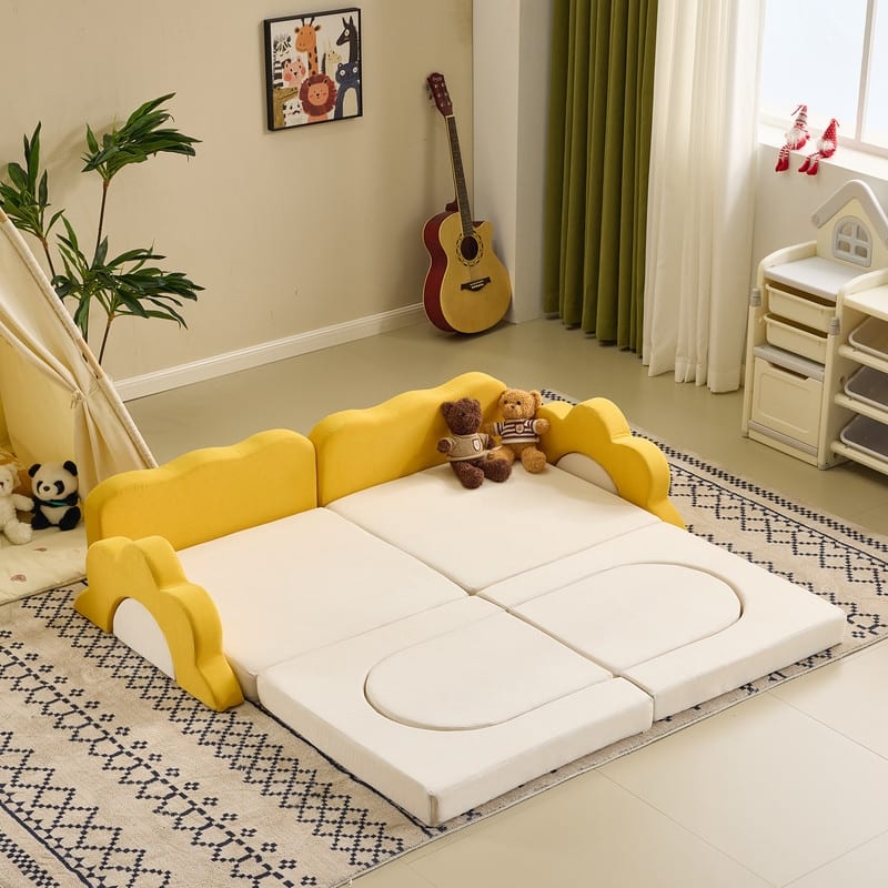 12PCS Fold Out Kids Couch Modular Kids Couch For Playroom