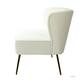 HULALA HOME Monica Modern Velvet Tufted Loveseat with Metal Legs