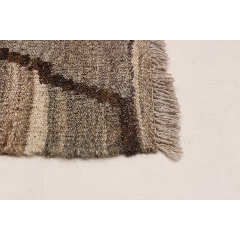 Sivas Taupe Kilim 5'10" x 7'9" - 5'10 x 7'9
