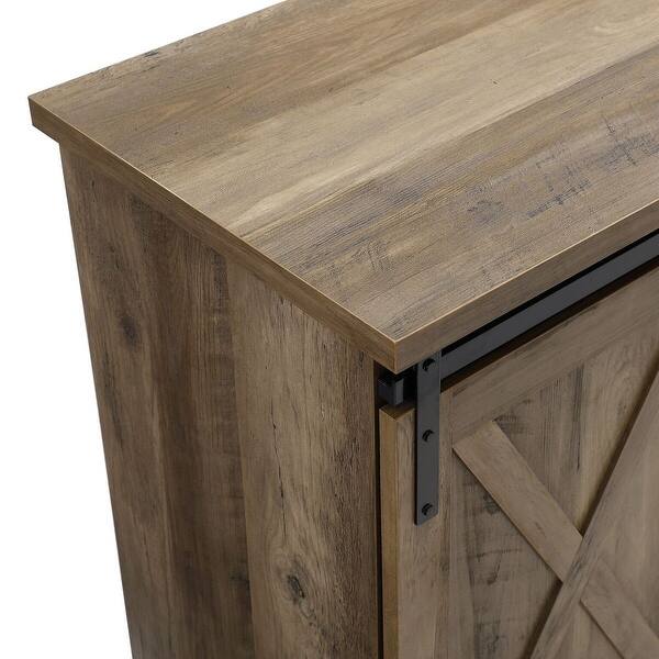 Shop Offex 58 Sliding Barn Door Tv Media Stand Console Rustic