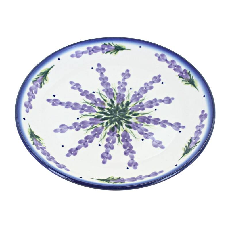 Blue Rose Polish Pottery WR Unikat Dessert Plate