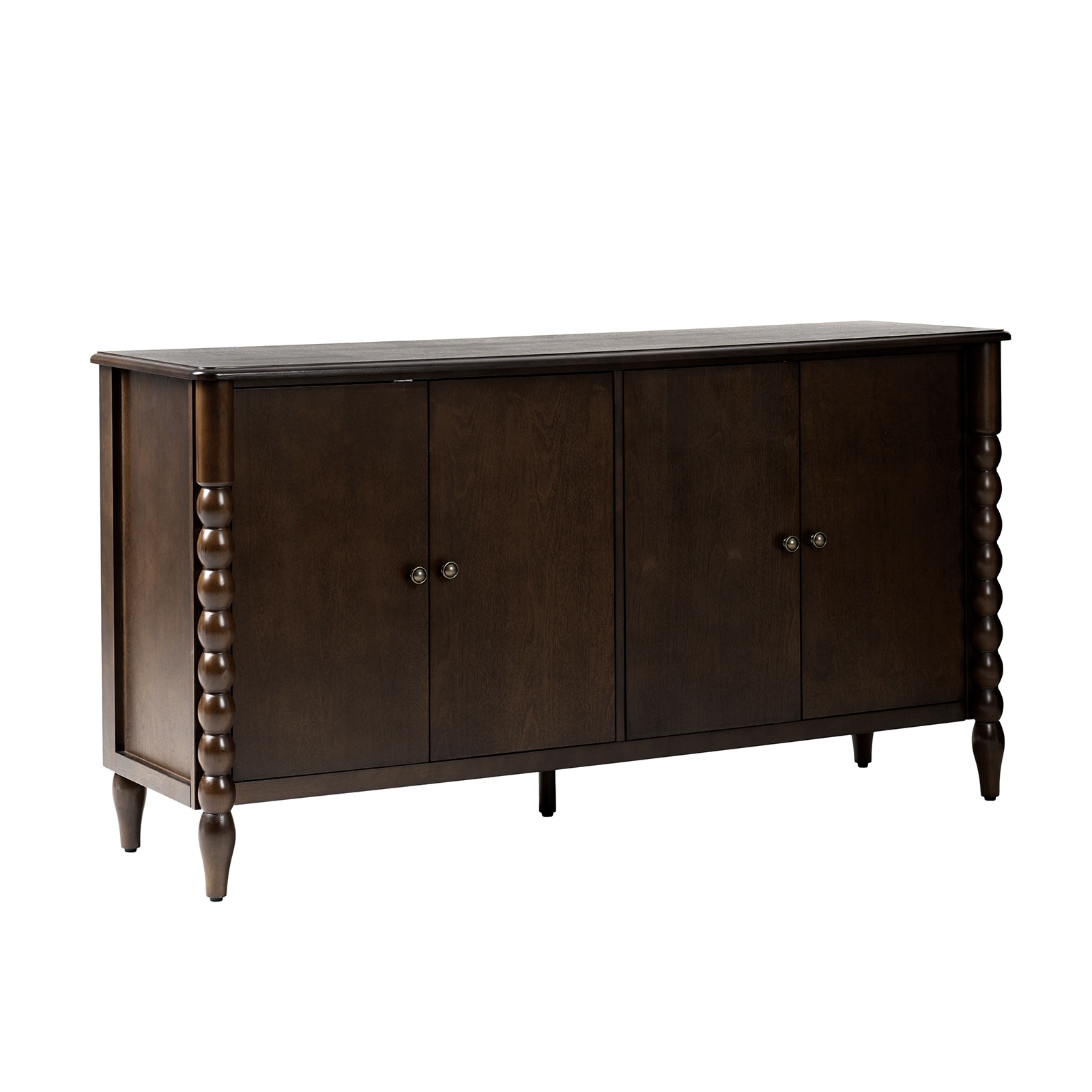 Alex Transitional Solid Wood 60"Wide 4 Door Sideboard By HULALA HOME