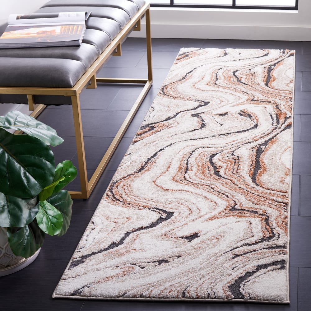 SAFAVIEH Cyrus Shag Mitka Modern Abstract Rug