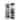 Door Wall Mount Touch Screen Mirrored Jewelry Cabinet - White - 16" x 5" x 47" (L x W x H)