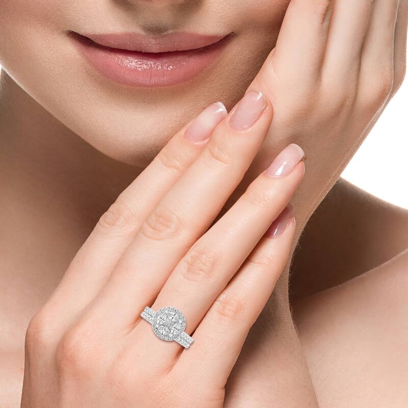Effy Women's 14K White Gold Diamond Ring