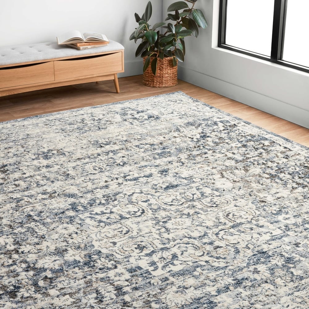 Alexander Home Giovanni Transitional Botanical Area Rug