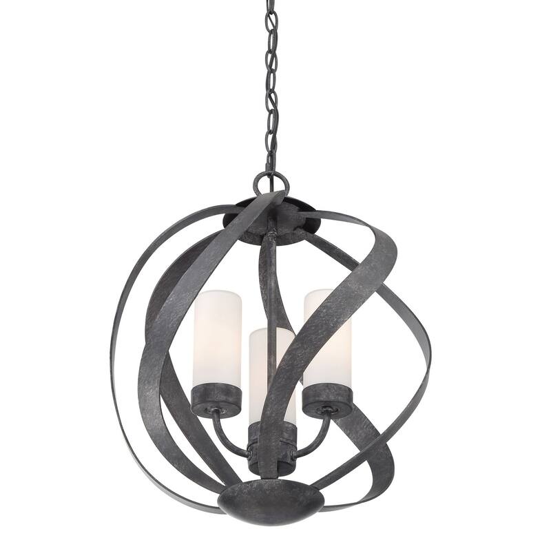 Blacksmith 3-Light Pendant in Old Black Finish
