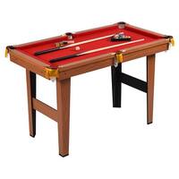 Costway 48'' Mini Table Top Pool Table Game Billiard Set Cues Balls Gift Indoor Sports - Red