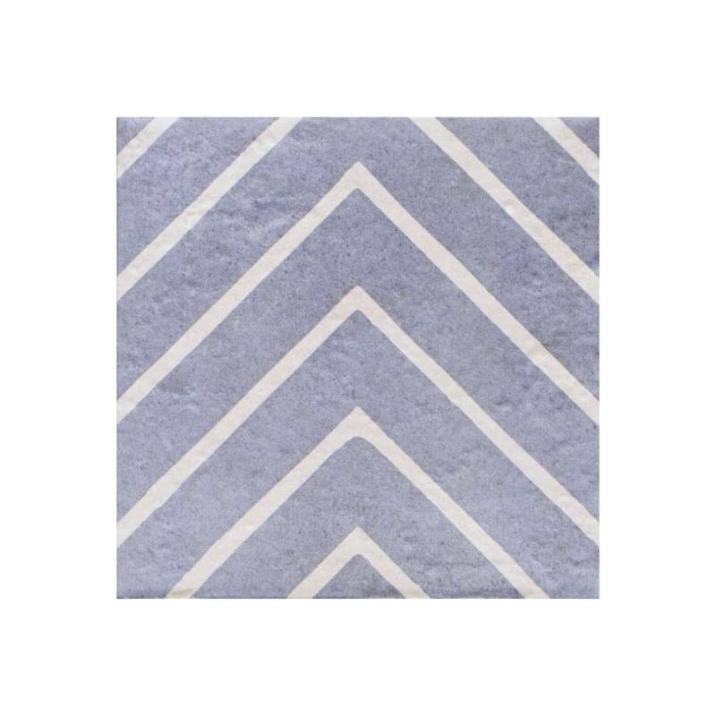 Verity Woven 8x8 Matte Porcelain Encaustic Tile - Floor, Wall, Backsplash