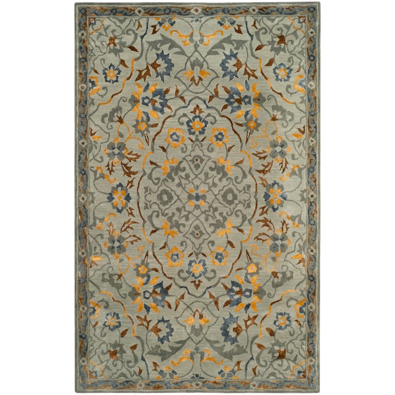SAFAVIEH Handmade Bella Paule Modern Floral Wool Rug