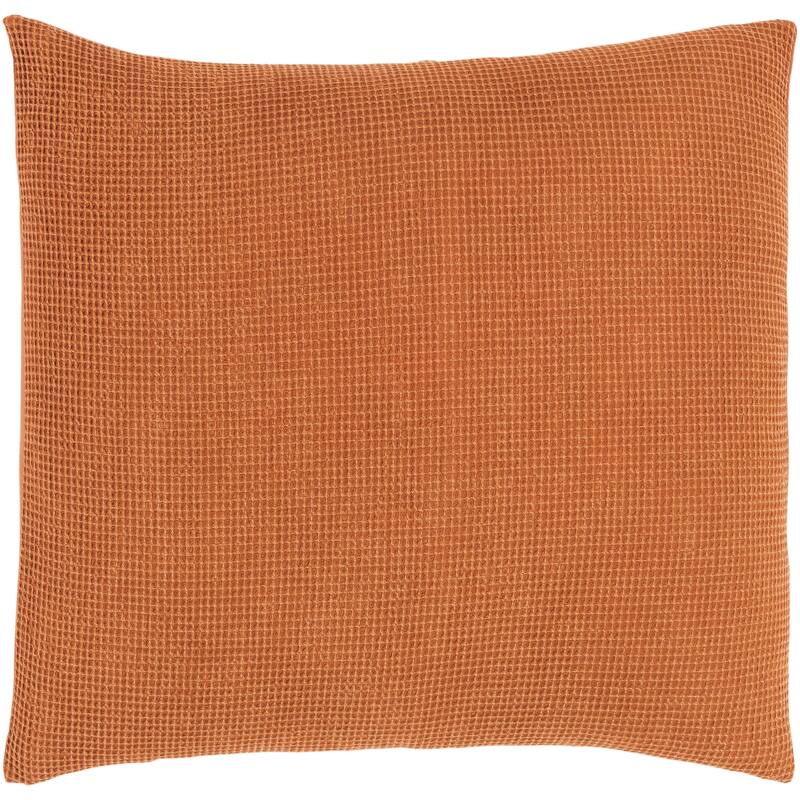 Mahja Waffle Weave Duvet Set - Raw Sienna - Euro Sham
