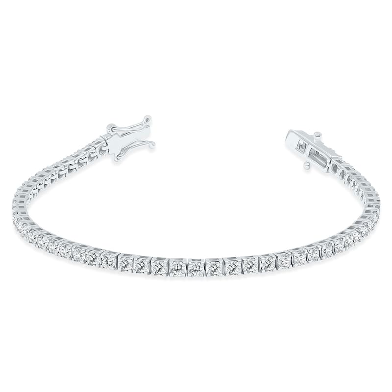 Marquee 6 Carat TW Diamond Tennis Bracelet in 14K White Gold